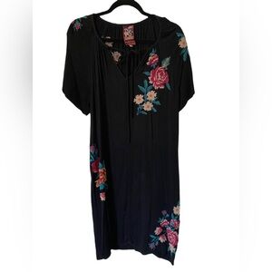 Johnny was embroidered tunic dress